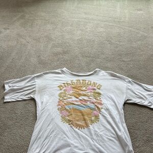 Billabong White Short Sleeve Graphic Tee